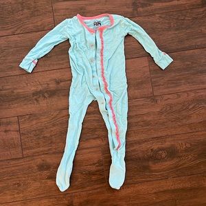 KicKee Pants pajamas size 9-12 months. Button snaps. Good condition